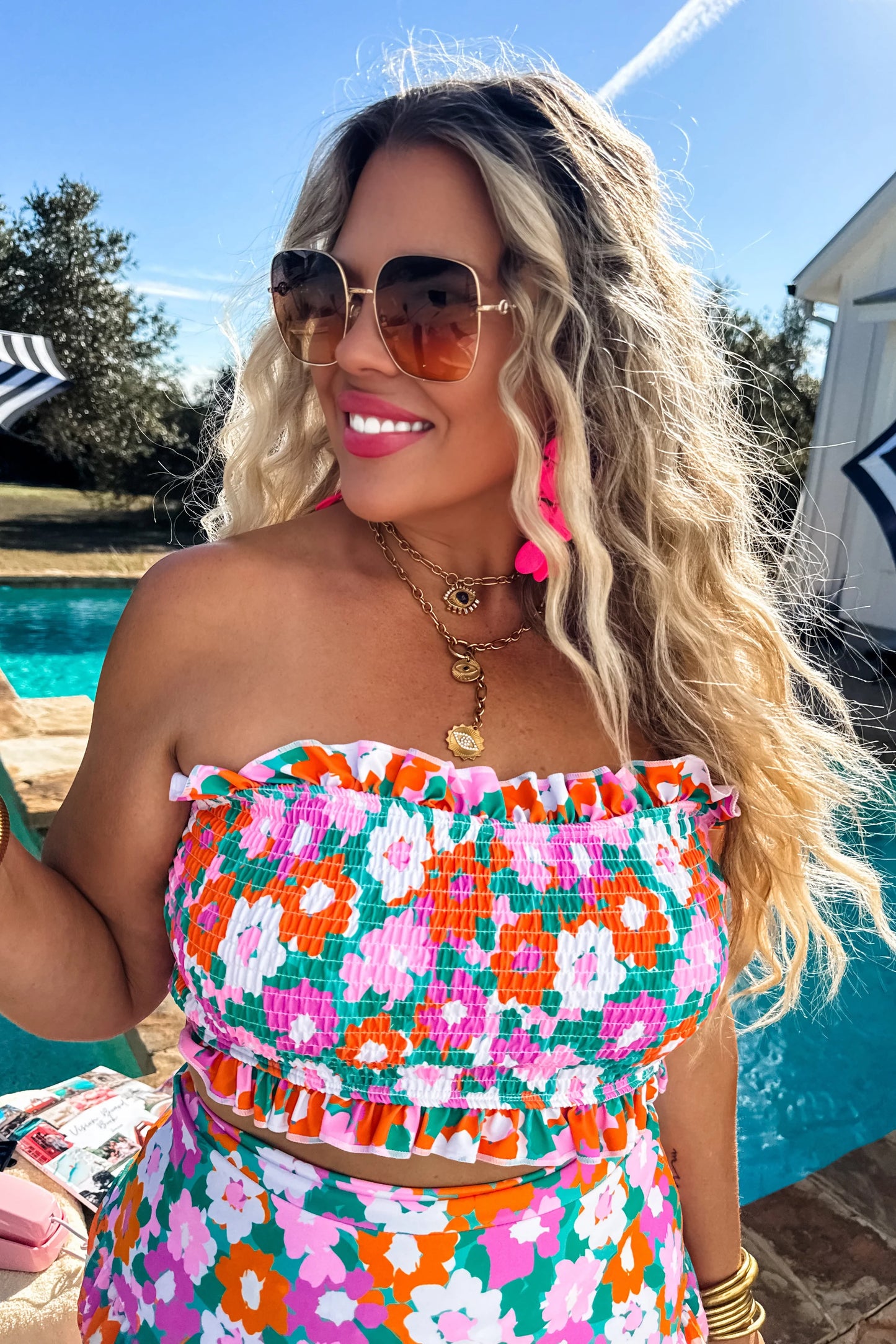 AMALFI BLOOMS - 3 PIECE SWIM SET
