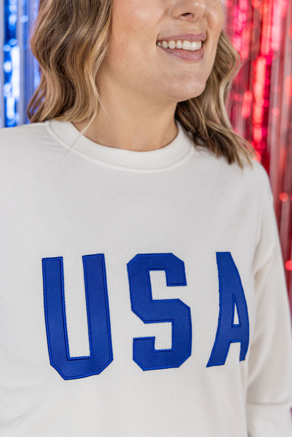 IN STOCK USA Pullover - White
