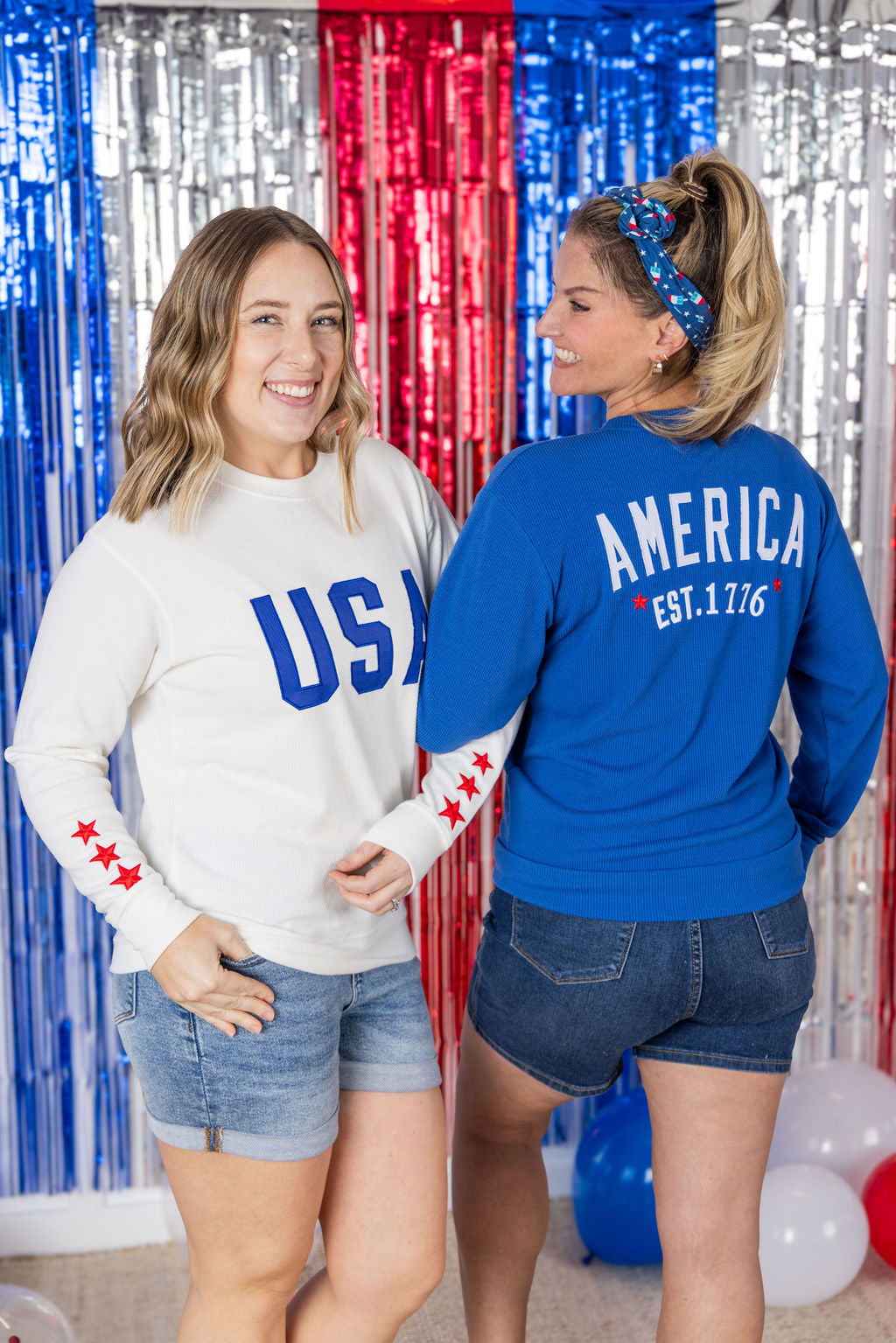 IN STOCK USA Pullover - White