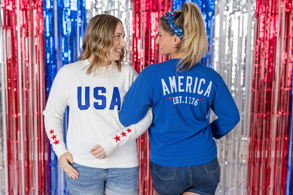 IN STOCK USA Pullover - White