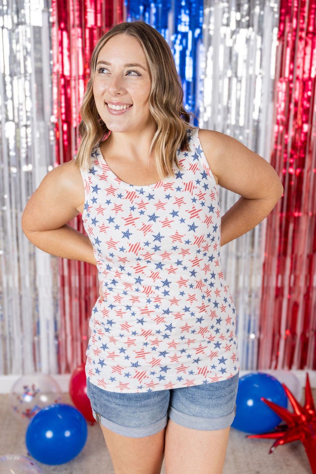 IN STOCK Ava Tank - American Stars and Stripes
