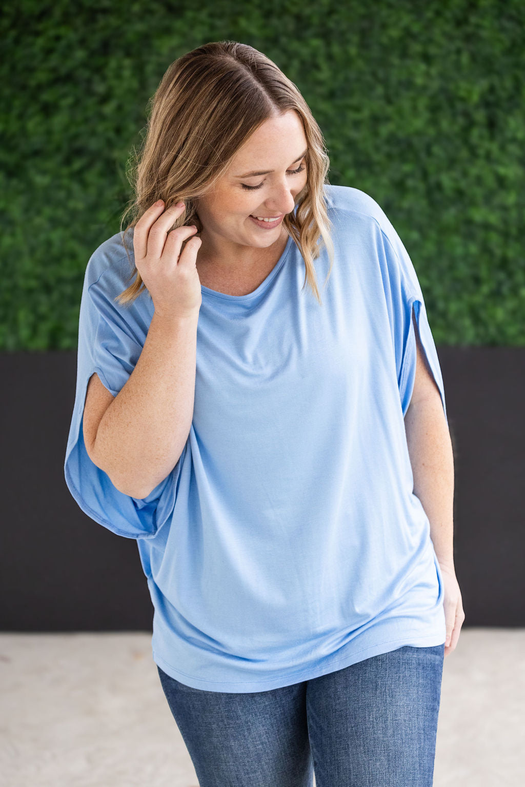 IN STOCK Darcy Dolman Top - Sky Blue FINAL SALE