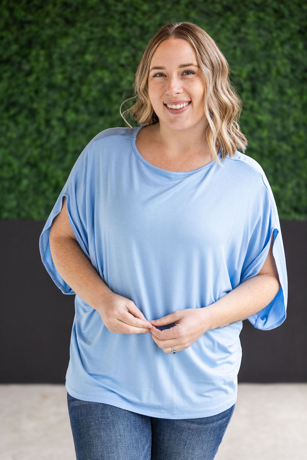 IN STOCK Darcy Dolman Top - Sky Blue FINAL SALE