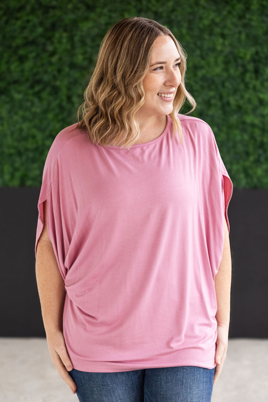 IN STOCK Darcy Dolman Top - Rose FINAL SALE
