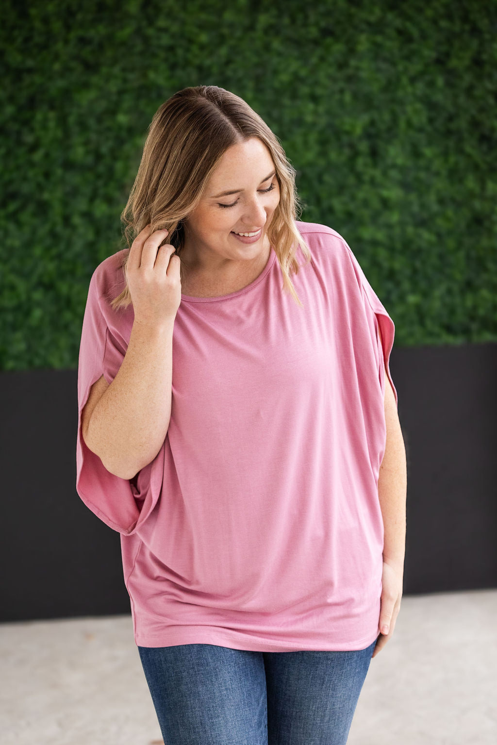 IN STOCK Darcy Dolman Top - Rose FINAL SALE