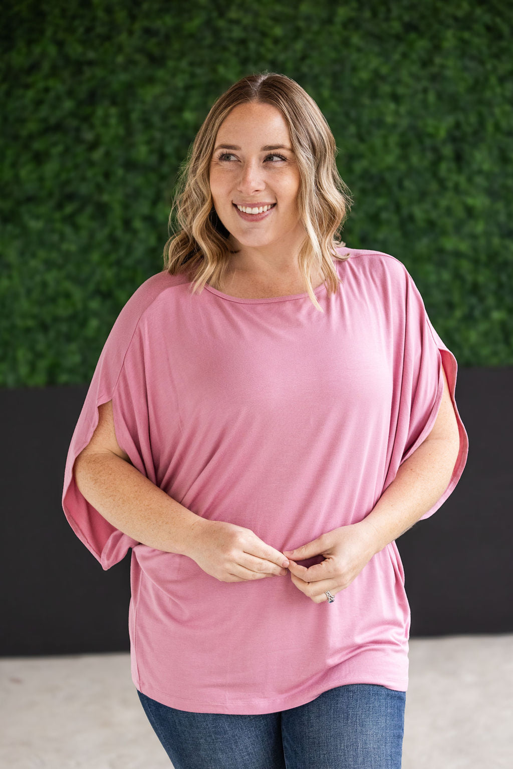 IN STOCK Darcy Dolman Top - Rose FINAL SALE
