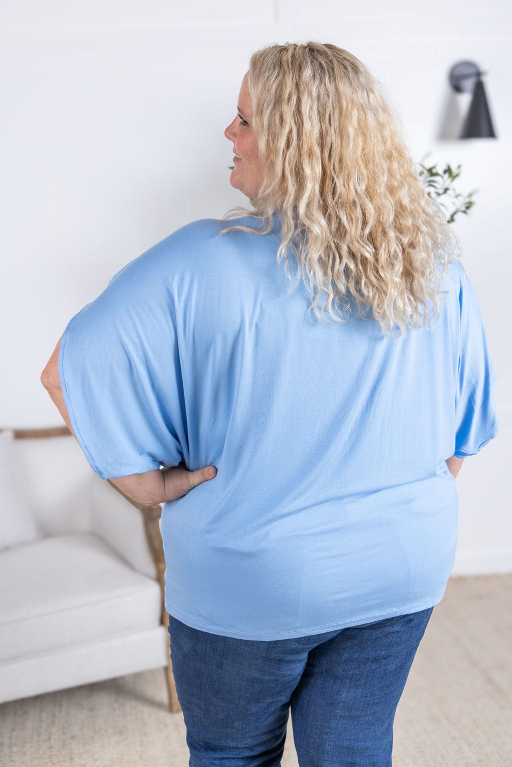 IN STOCK Darcy Dolman Top - Sky Blue FINAL SALE