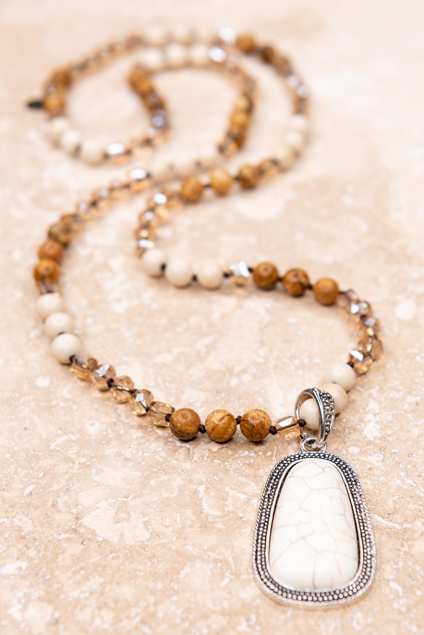 ADELE STONE NECKLACE - DYLAN JEWELRY