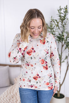 IN STOCK Blair Long Sleeve Top - Pink Bloom