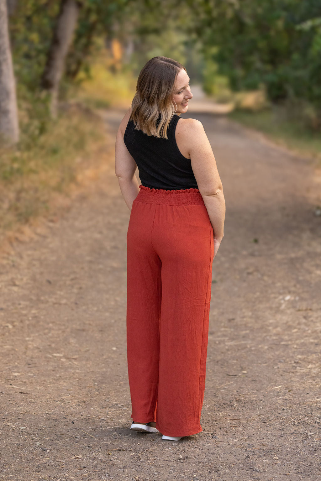 IN STOCK Presley Palazzo Pants - Brick