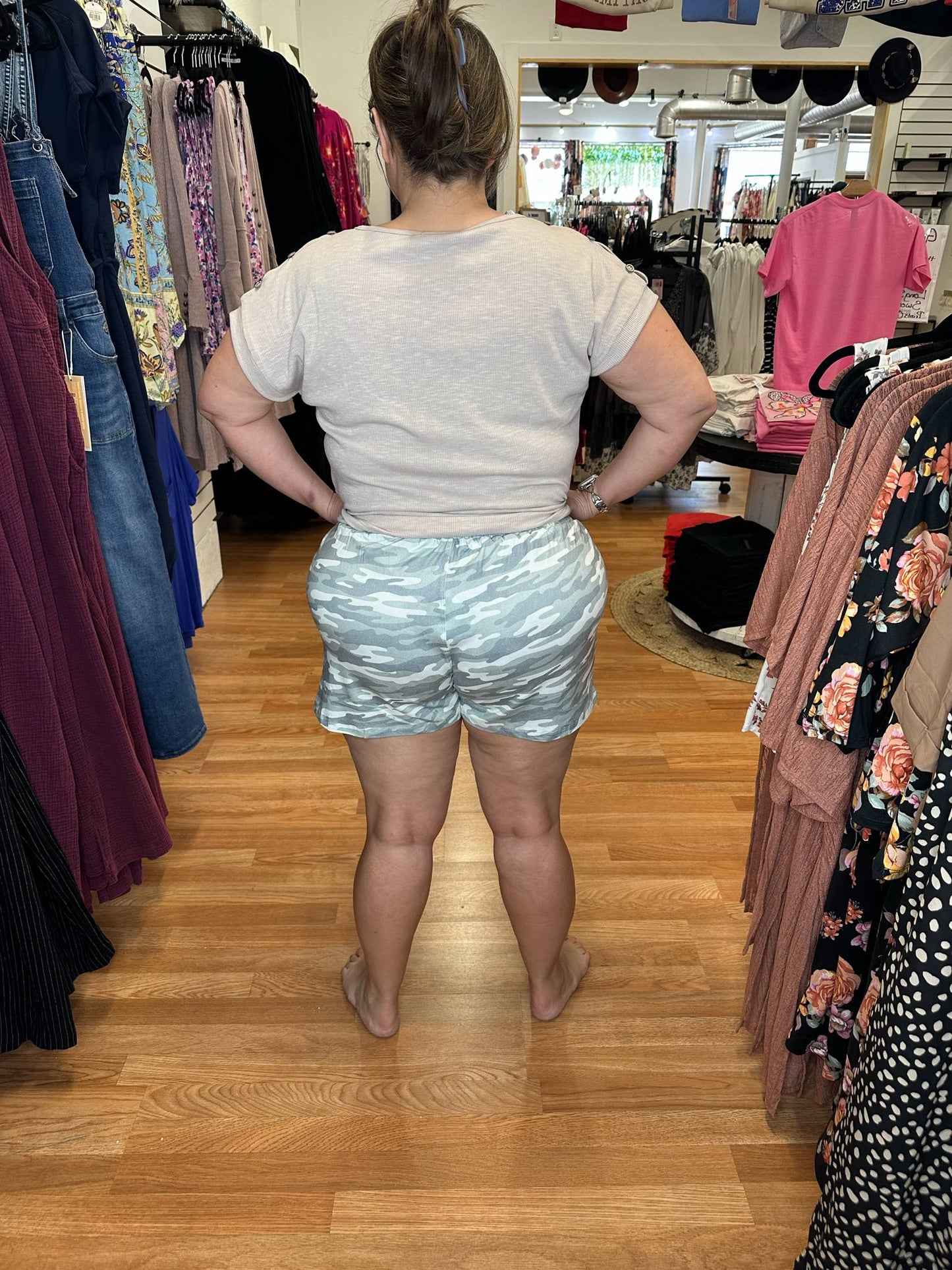 JAMIE SHORTS- CAMO- MICHELLE MAE