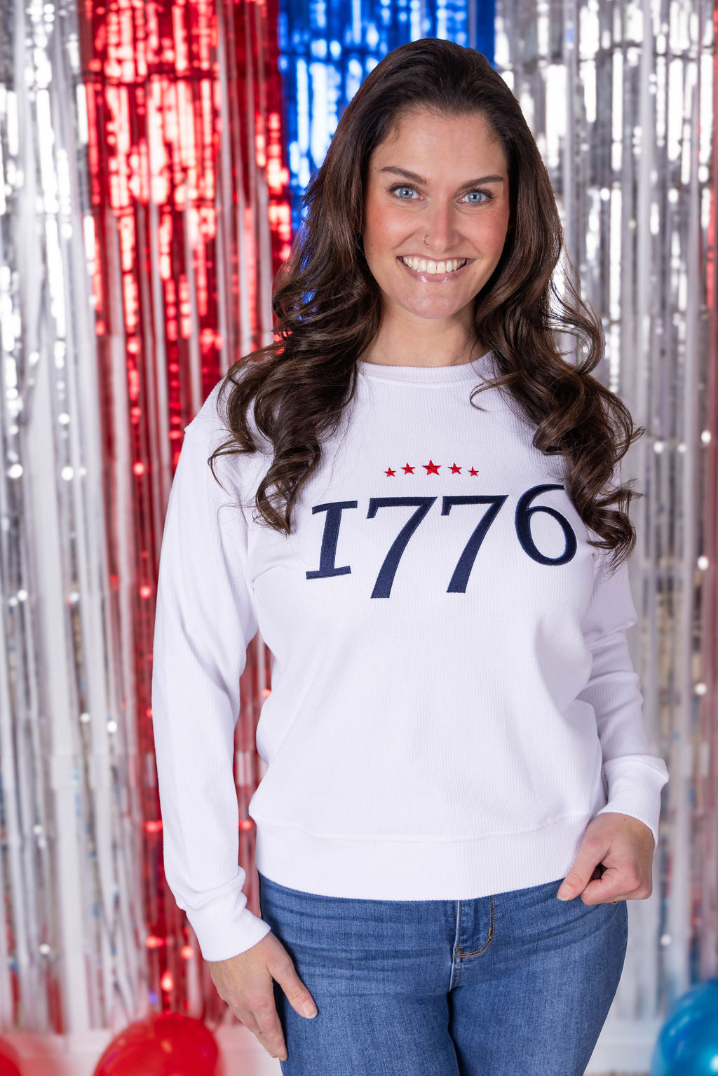 IN STOCK Corrine Embroidered Pullover Top - 1776