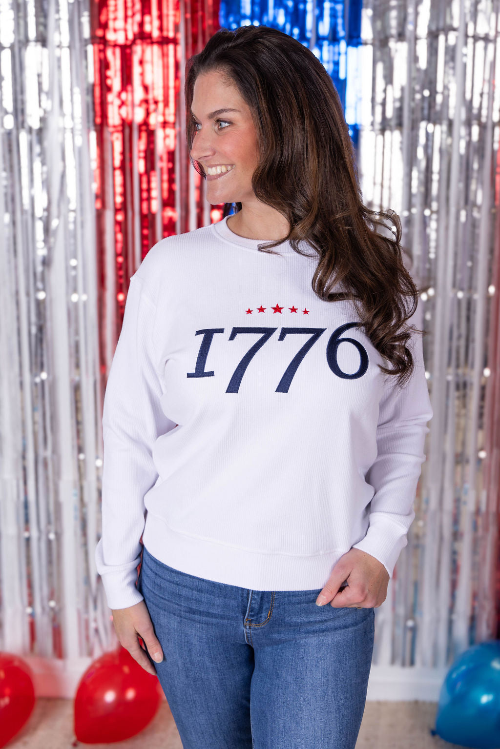 IN STOCK Corrine Embroidered Pullover Top - 1776