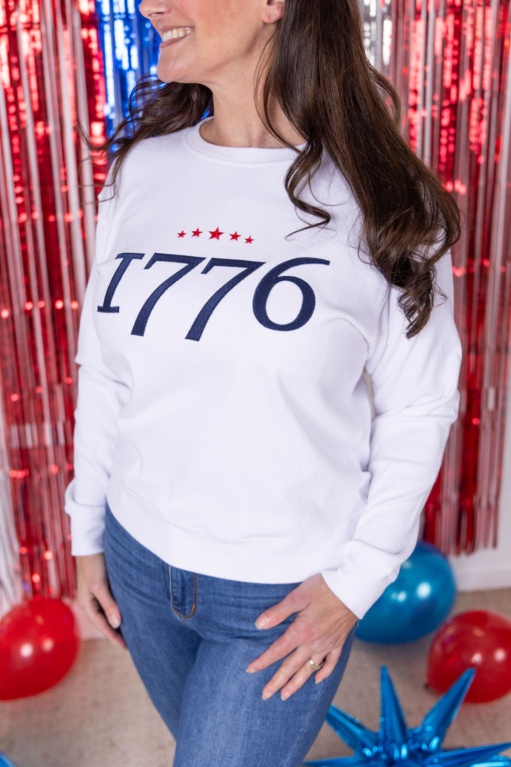 IN STOCK Corrine Embroidered Pullover Top - 1776