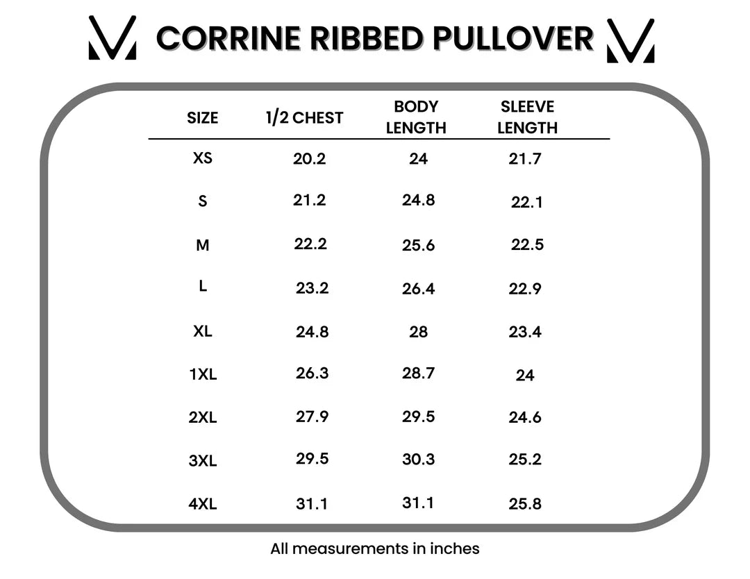 IN STOCK Corrine Ribbed Pullover Top - Pumpkin