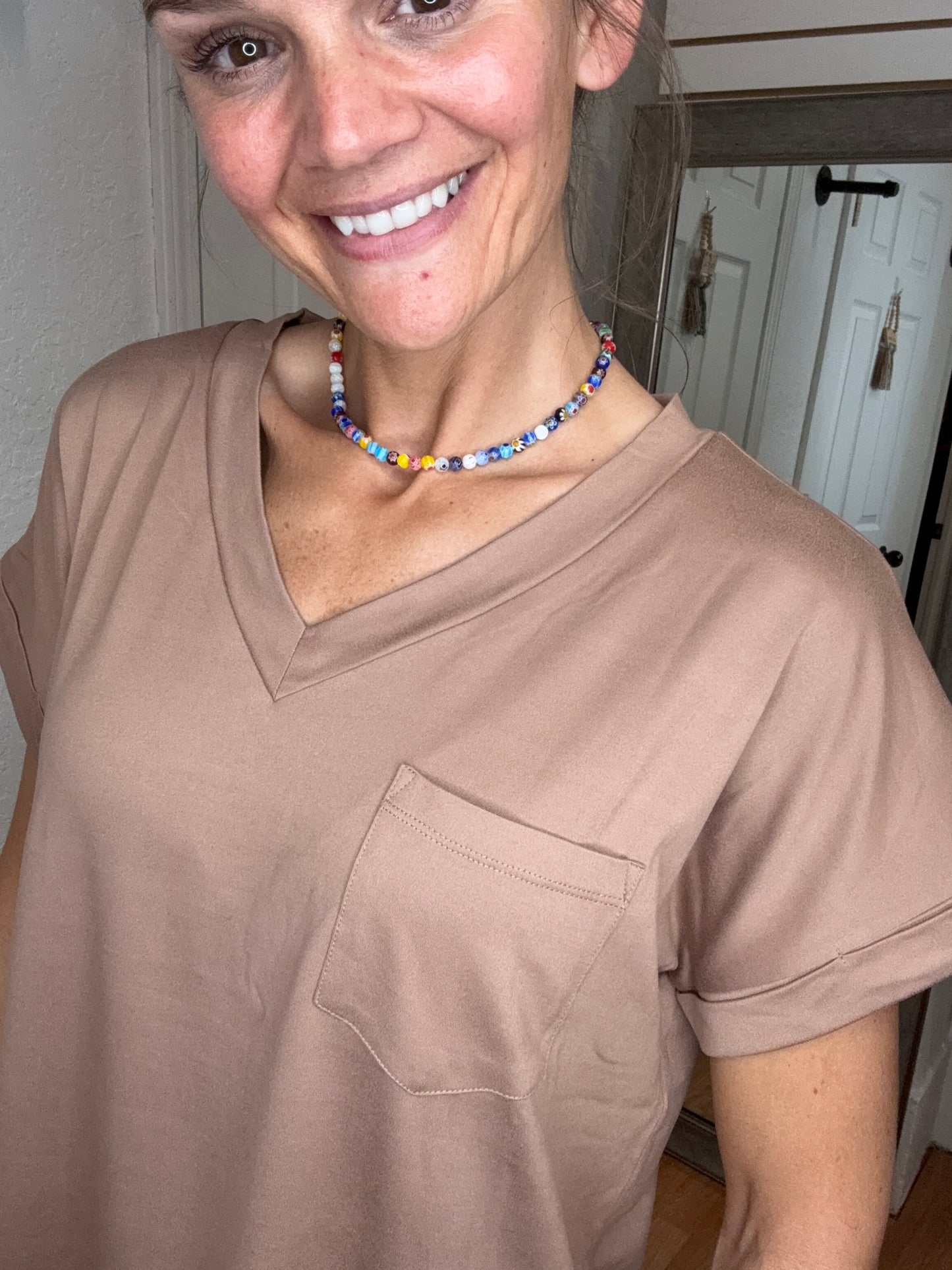 BLAYNA POCKET TEE MOCHA MITTOSHOP