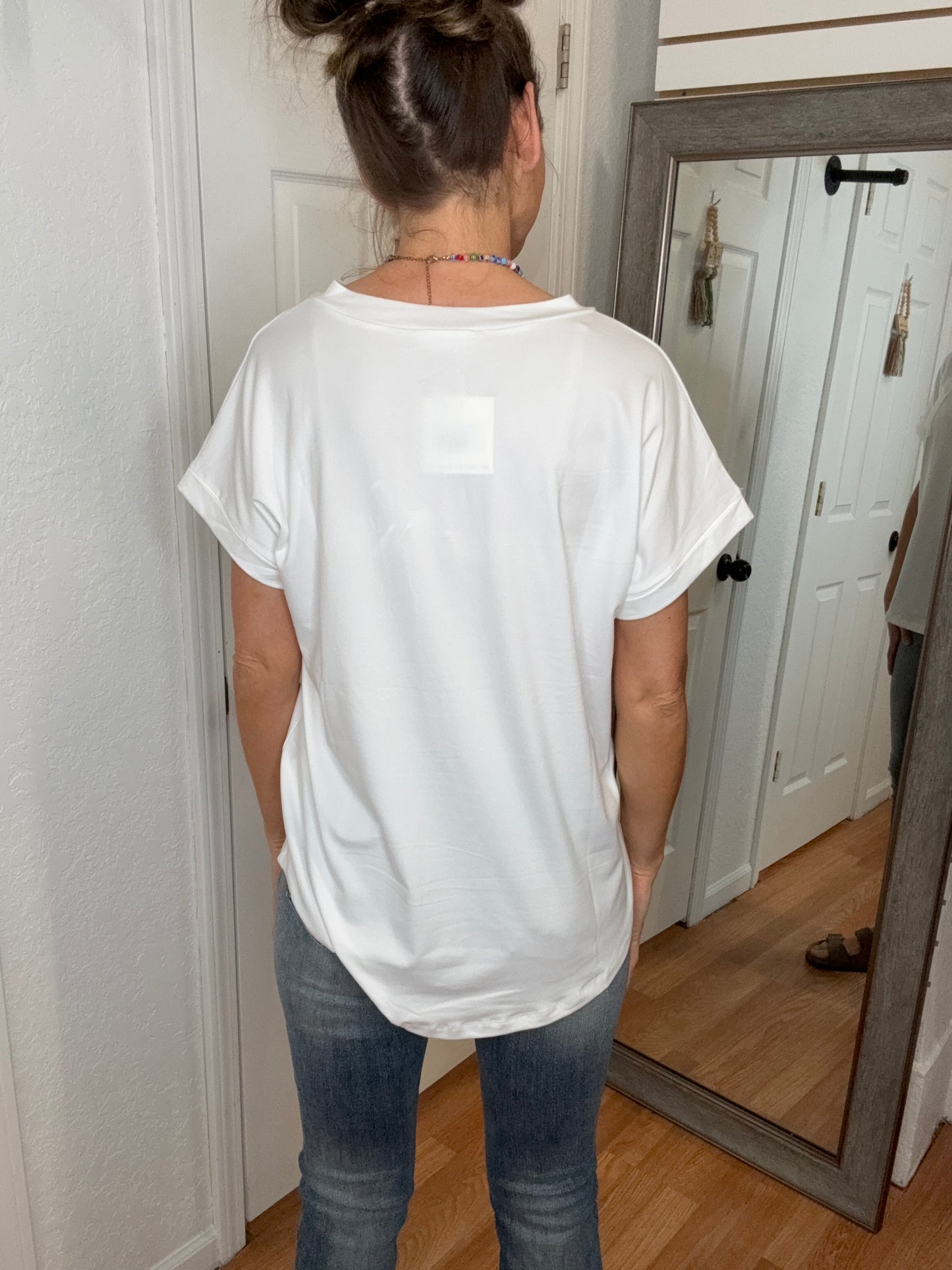BLAYNA POCKET TEE IVORY - MITTOSHOP