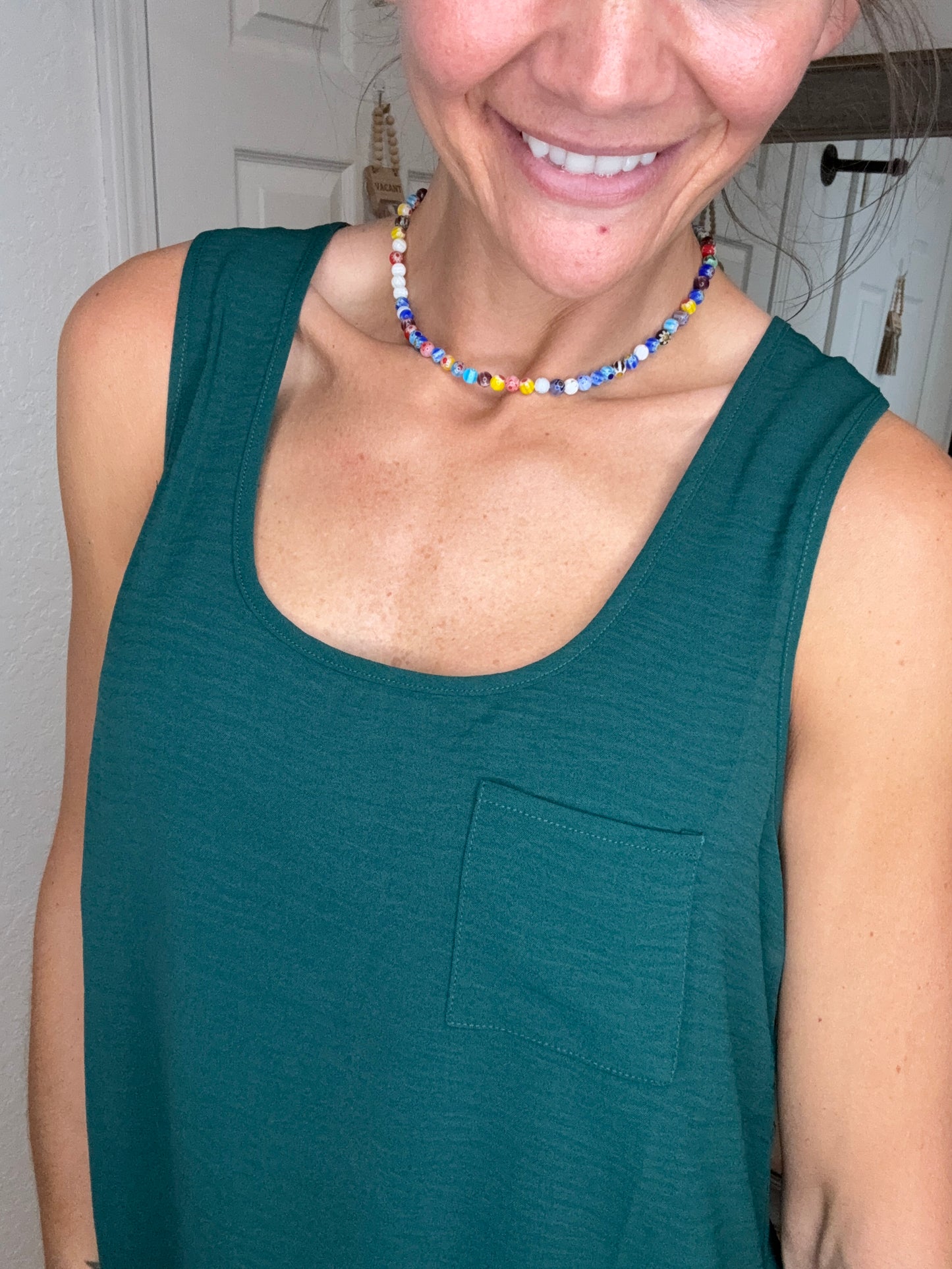 MARA - SLEEVELESS BLOUSE - SPRUCE -MITTOSHOP