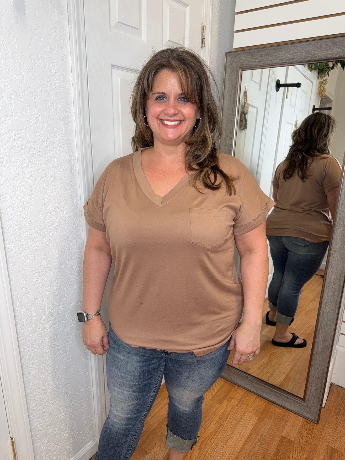BLAYNA POCKET TEE MOCHA MITTOSHOP