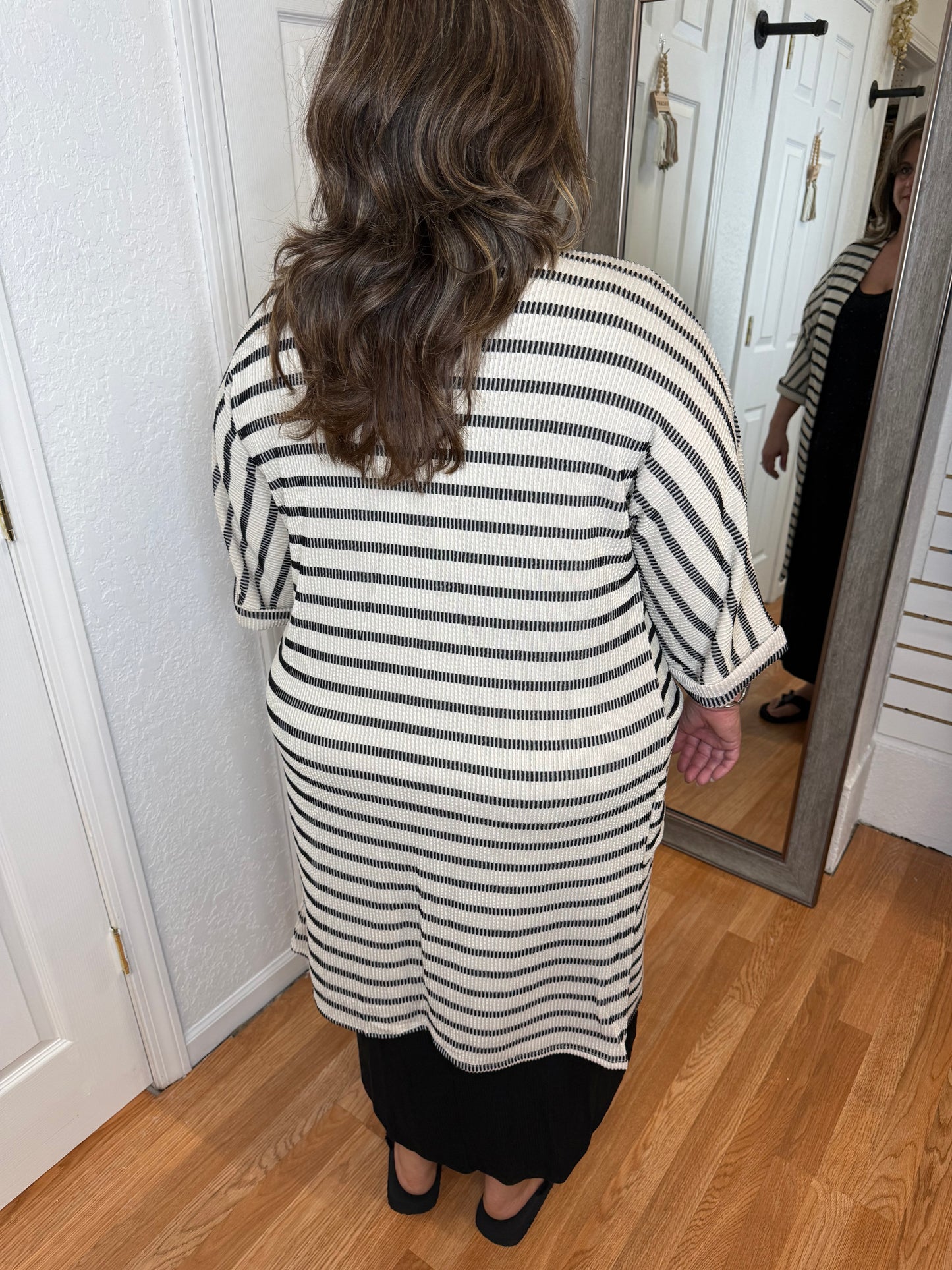 BARBIE KIMONO SWEATER - BLACK & OAT MITTOSHOP