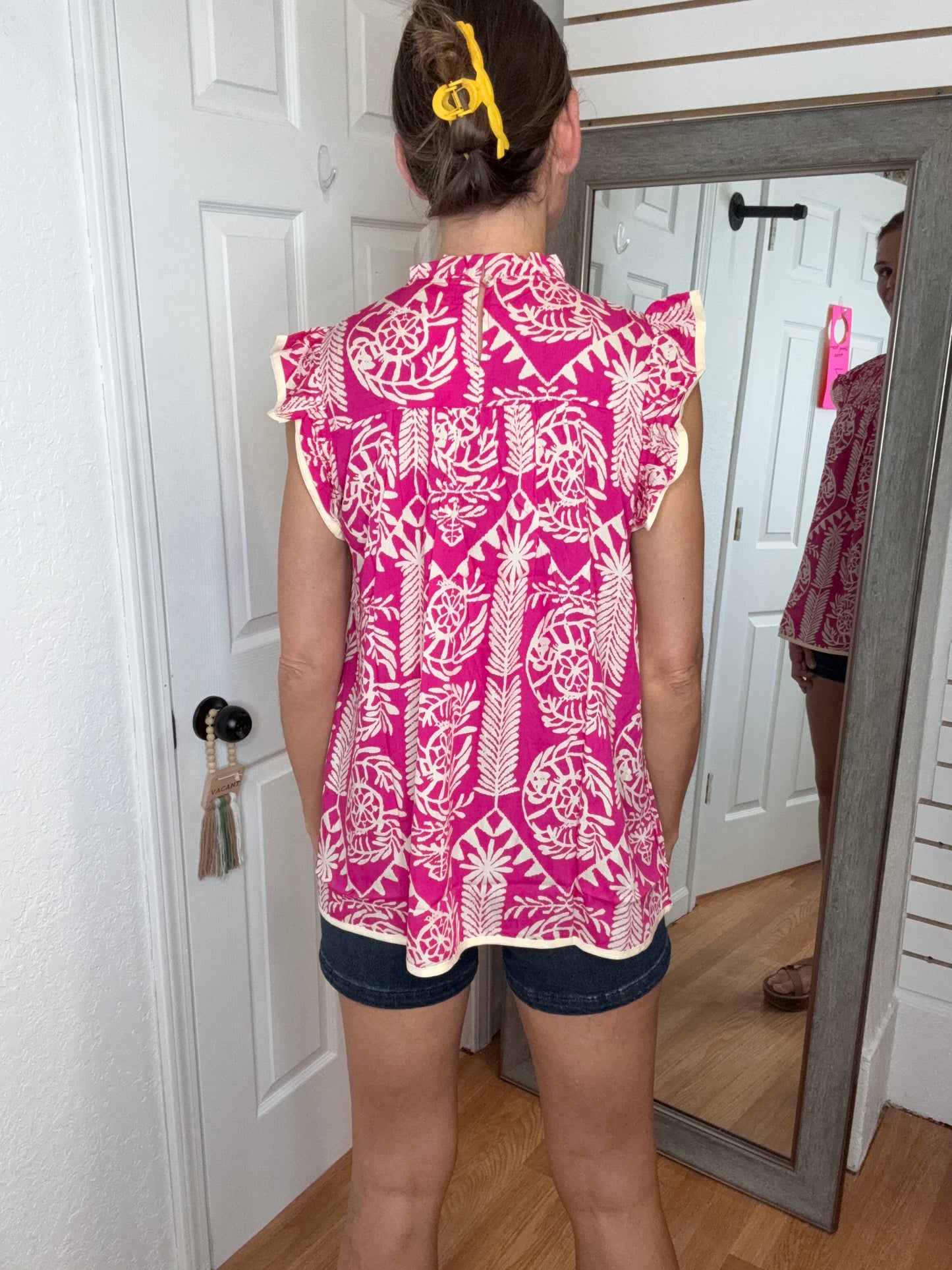 MAMBA CAP SLEEVE BLOUSE TOP - BIBI