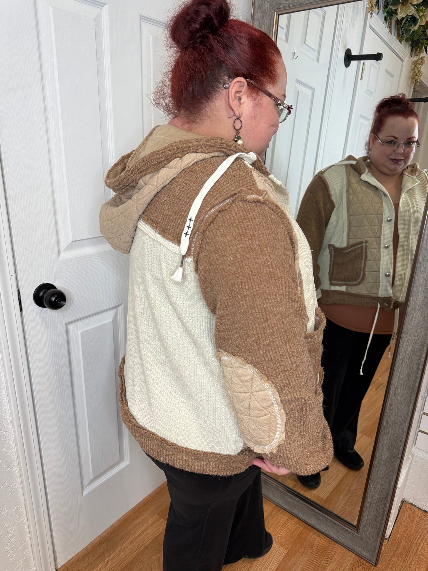 SERENA BUTTON DOWN HOODED QUILTED JACKET - POL