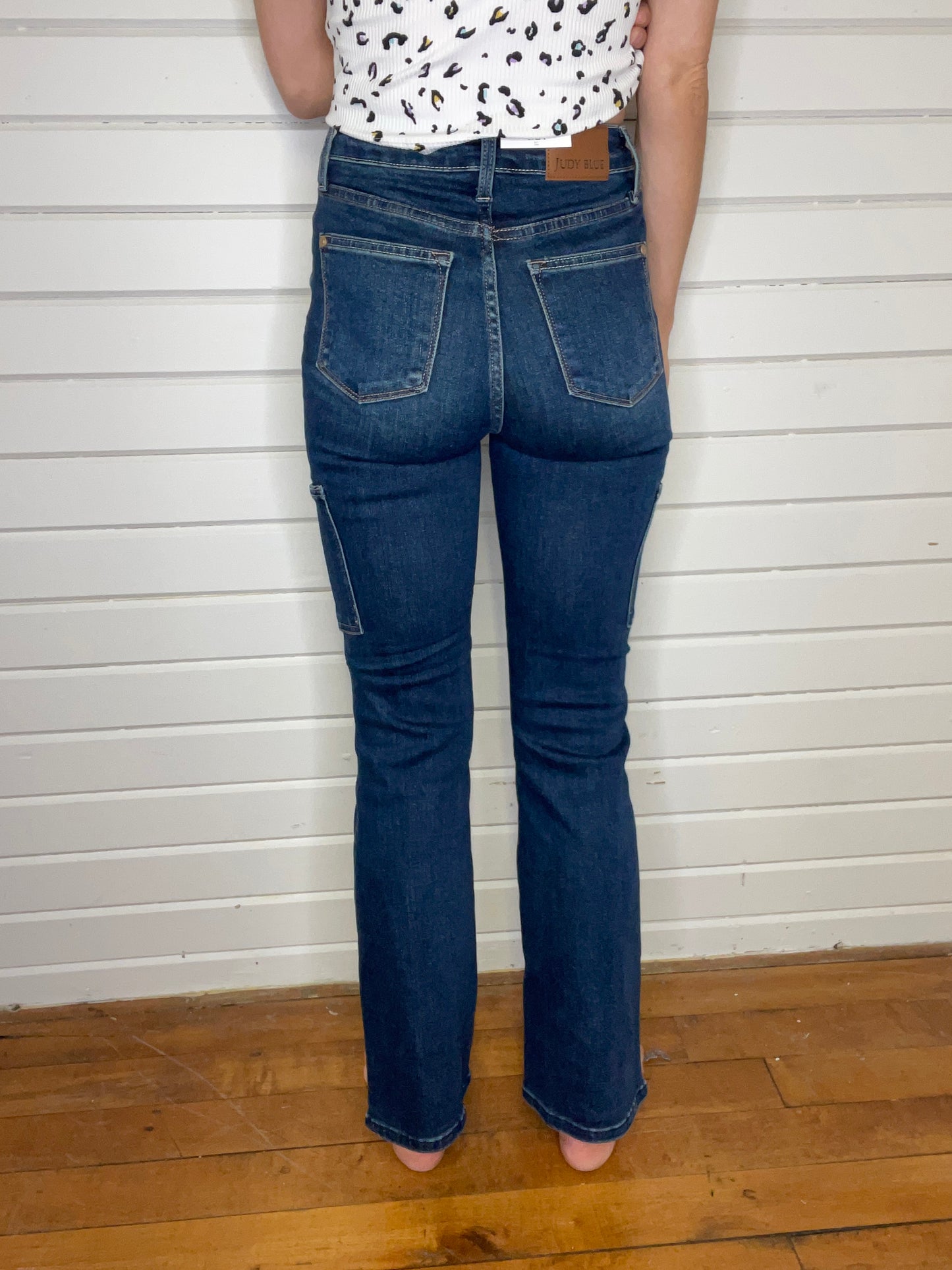 JUDY BLUE - Bootcut Cargo Denim