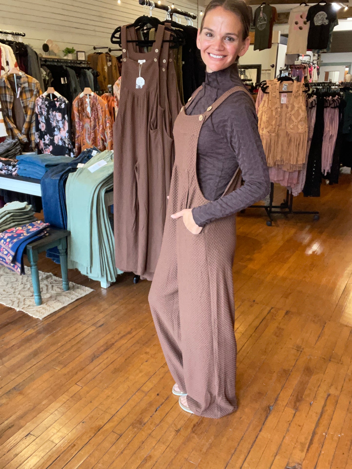 Emma Overalls - Chocolate