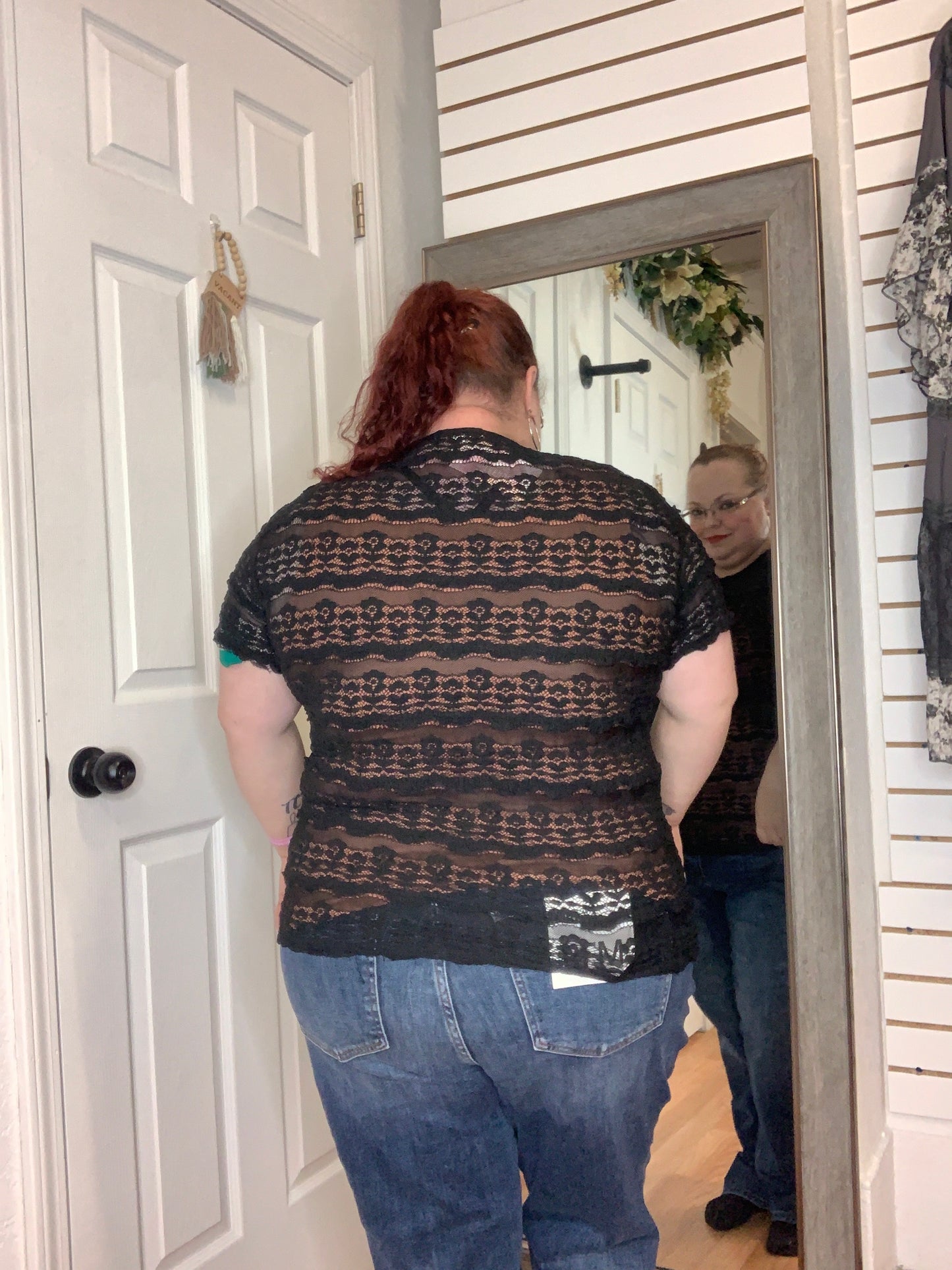 ROSALIE LACE TOP BLACK - BLAKELEY