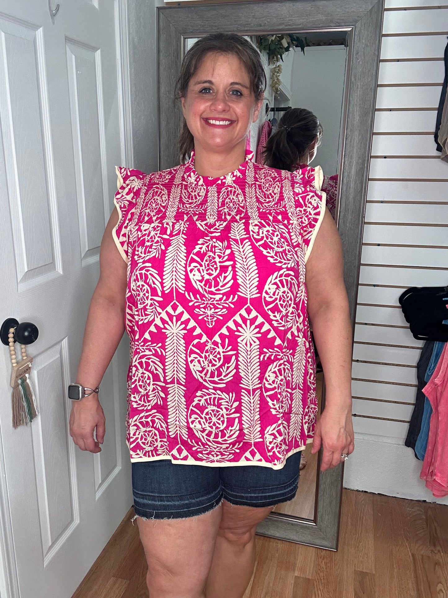 MAMBA CAP SLEEVE BLOUSE TOP - BIBI