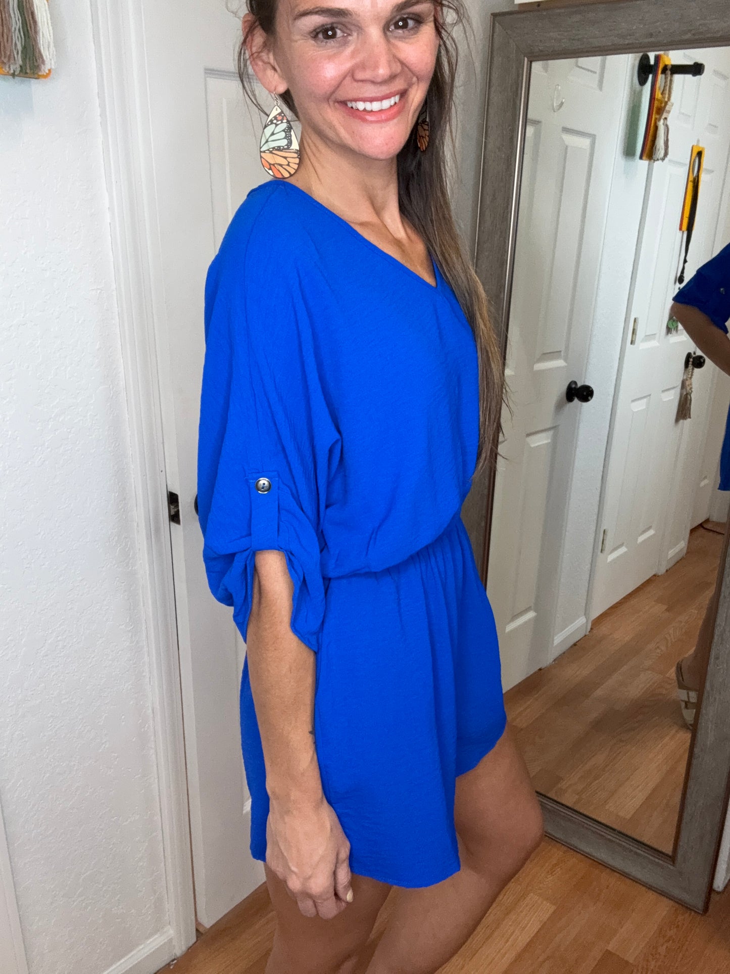 BLAZE SHORTS ROMPER - ROYAL BLUE - MITTOSHOP