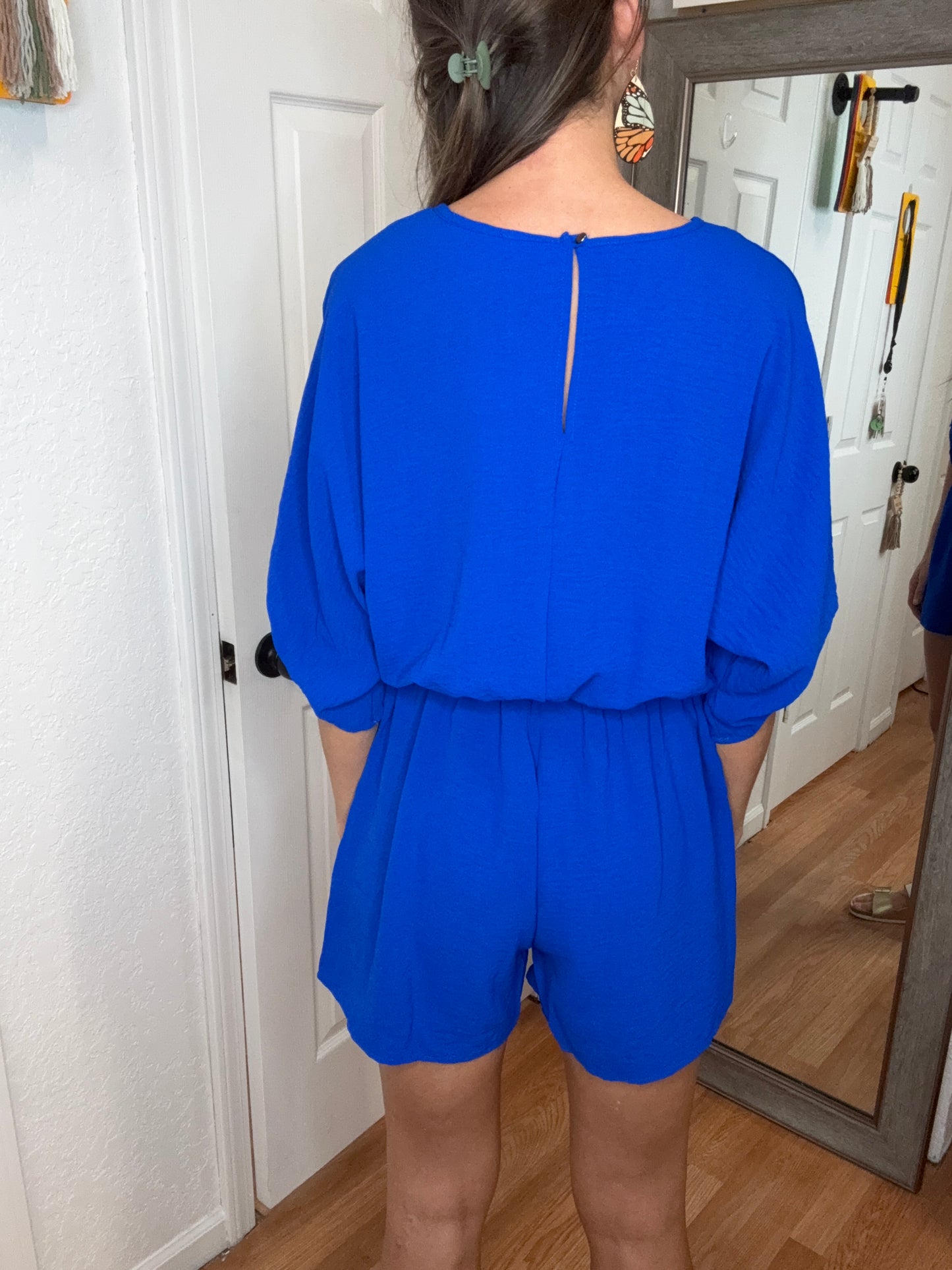 BLAZE SHORTS ROMPER - ROYAL BLUE - MITTOSHOP