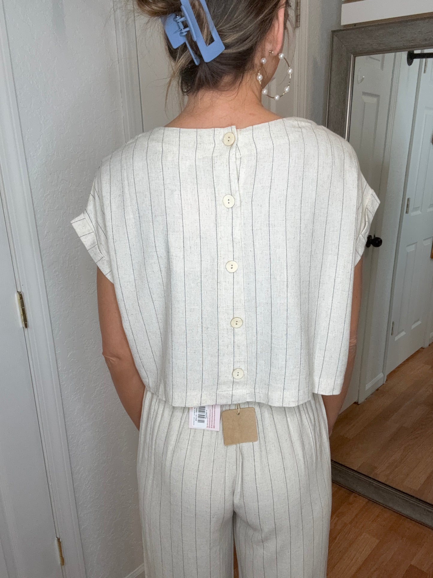 VESPER CROP TOP - OATMEAL- -BLU PEPPER