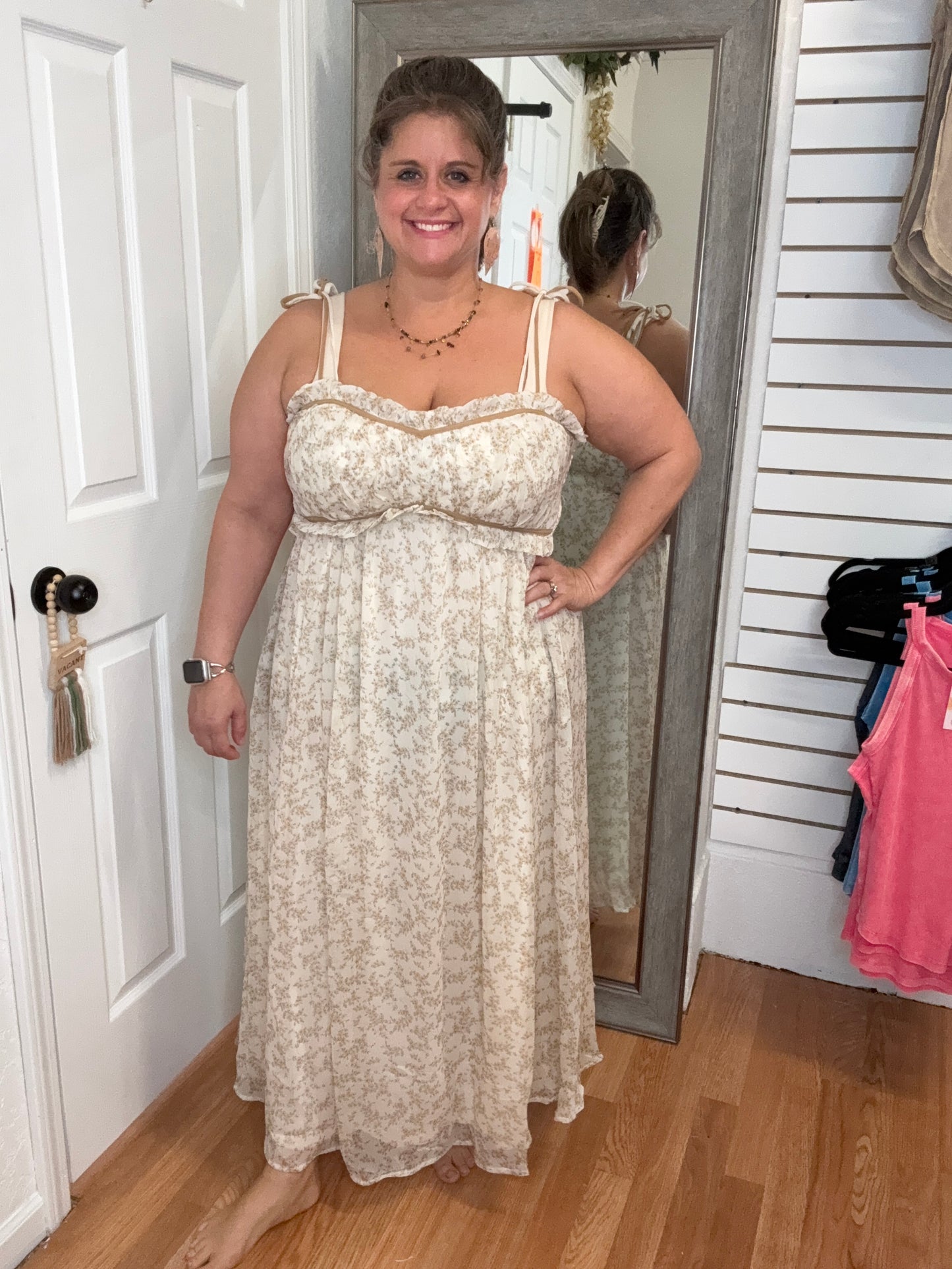 GARDEN FLORAL MIDI DRESS - DAVI DANI