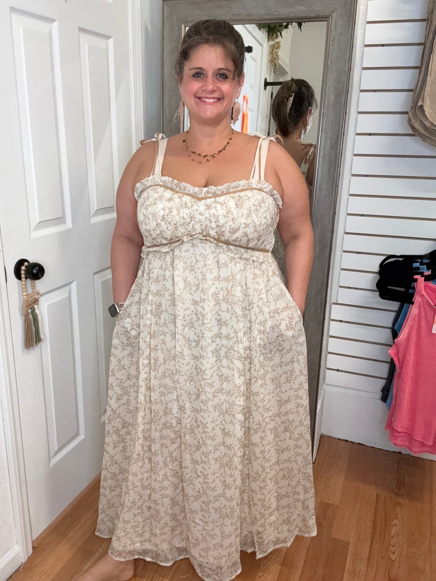 GARDEN FLORAL MIDI DRESS - DAVI DANI