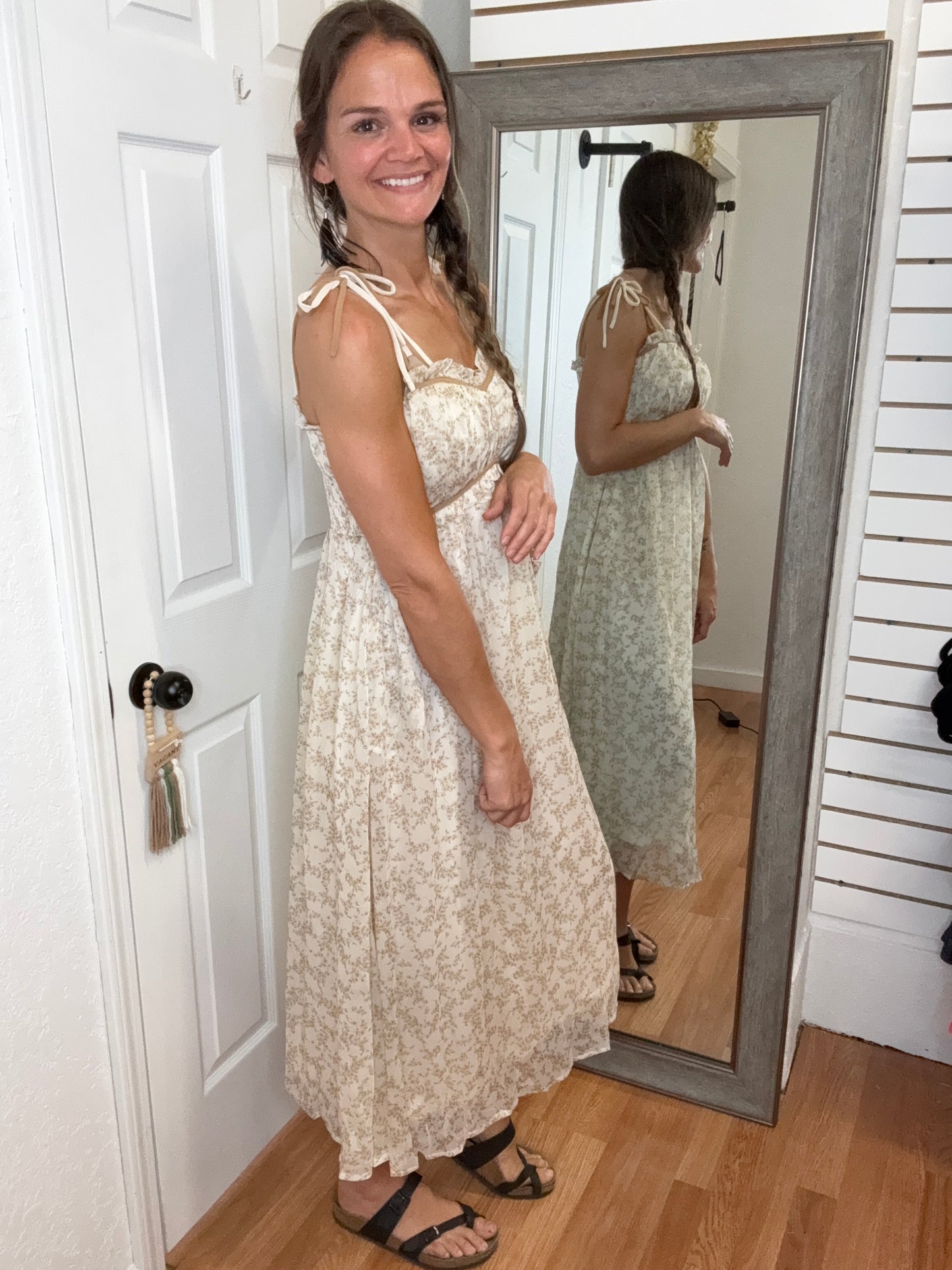 GARDEN FLORAL MIDI DRESS - DAVI DANI