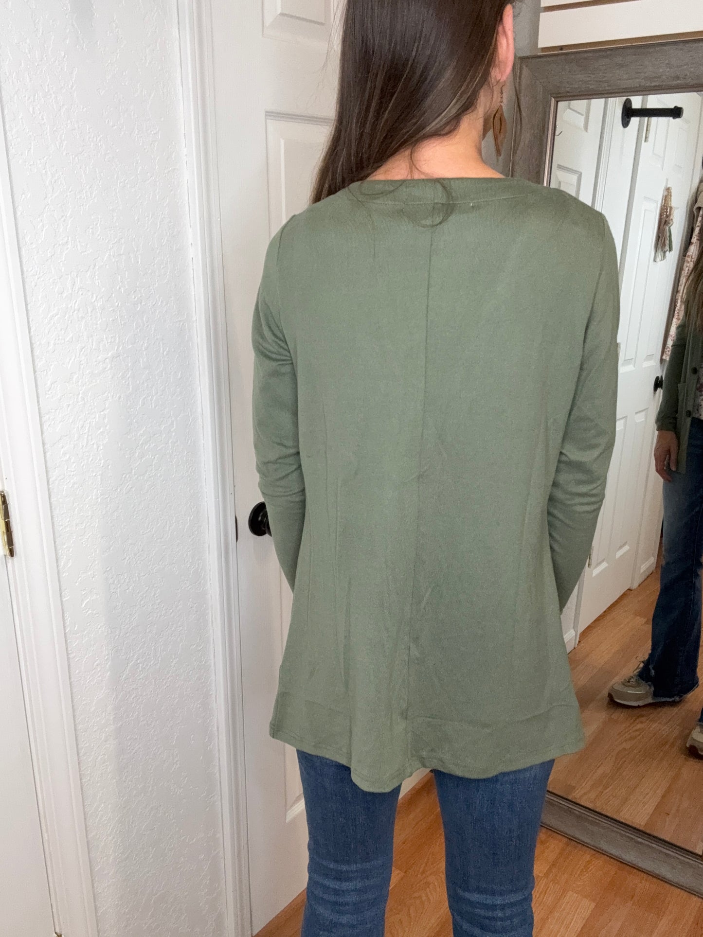 CORI CARDIGAN IN SAGE - MICHELLE MAE