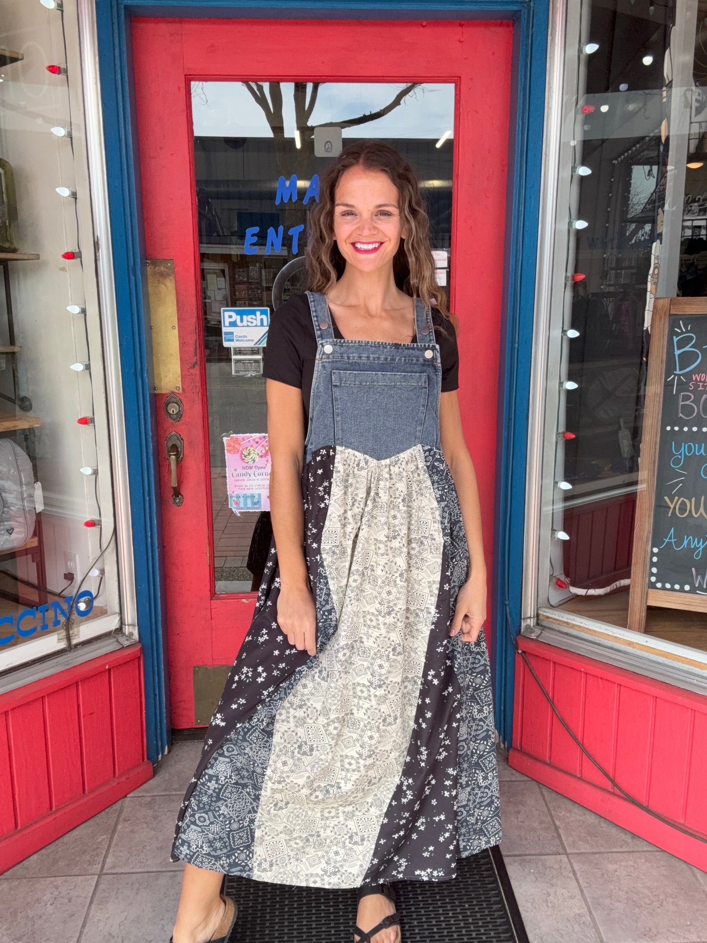 AVIVA - DENIM TOP OVERALL DRESS-ODDI