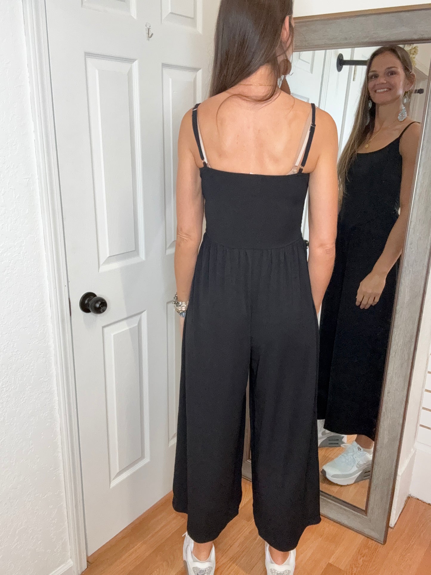 COOPER RIBBED JUMPSUIT BLACK - BLAKELEY