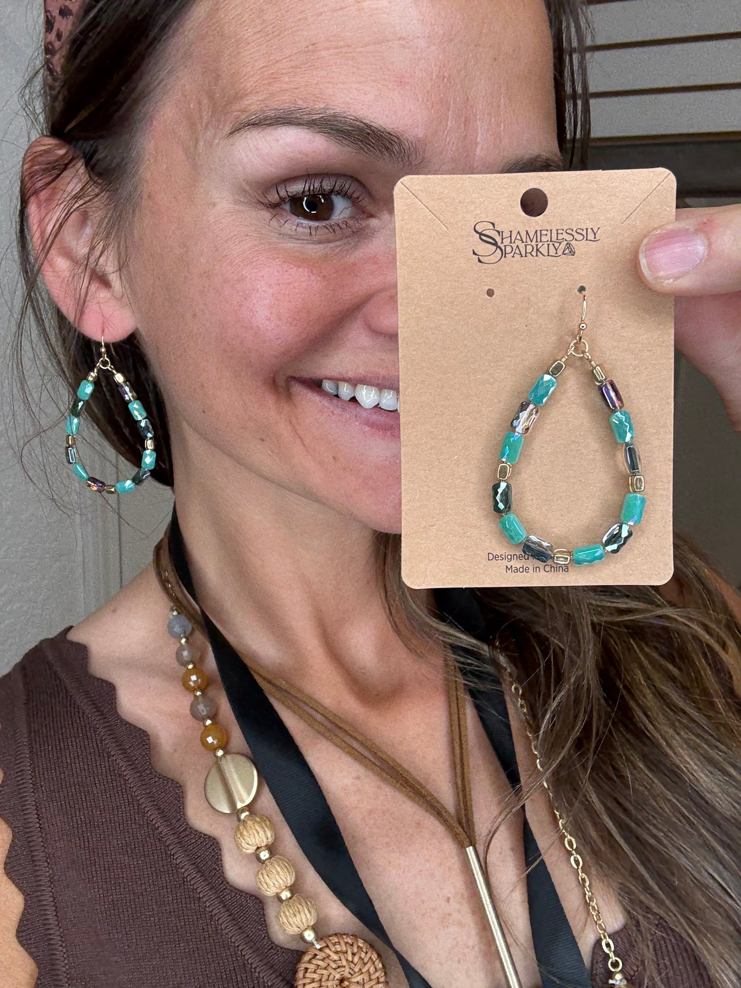 TURQ EARRINGS - MIA ACCESSORIES