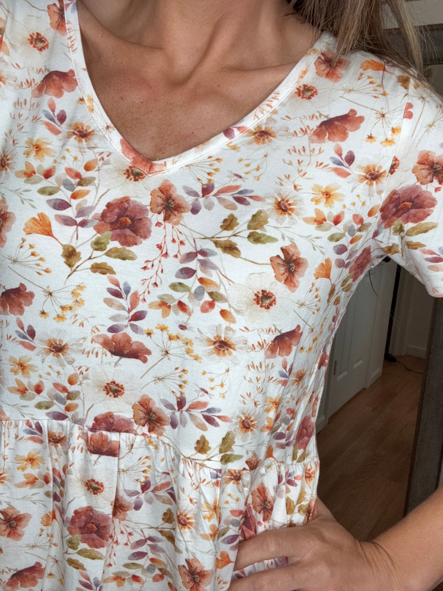 SARAH RUFFLE TOP HARVEST CHARM - MICHELLE MAE