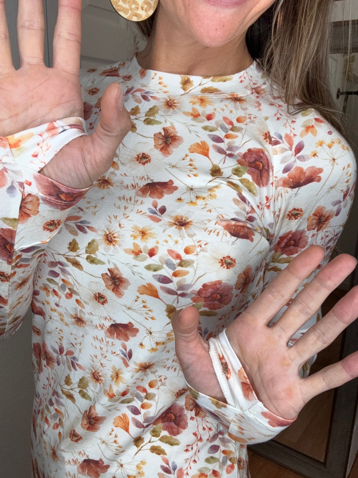 BLAIR LONG SLEEVE TOP HARVEST CHARM- MICHELLE MAE