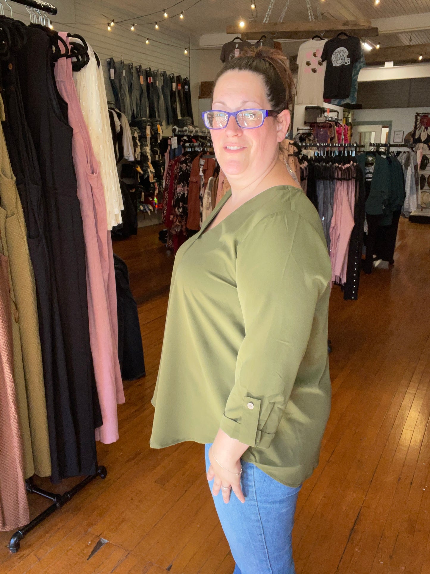 Brandy Top - Olive
