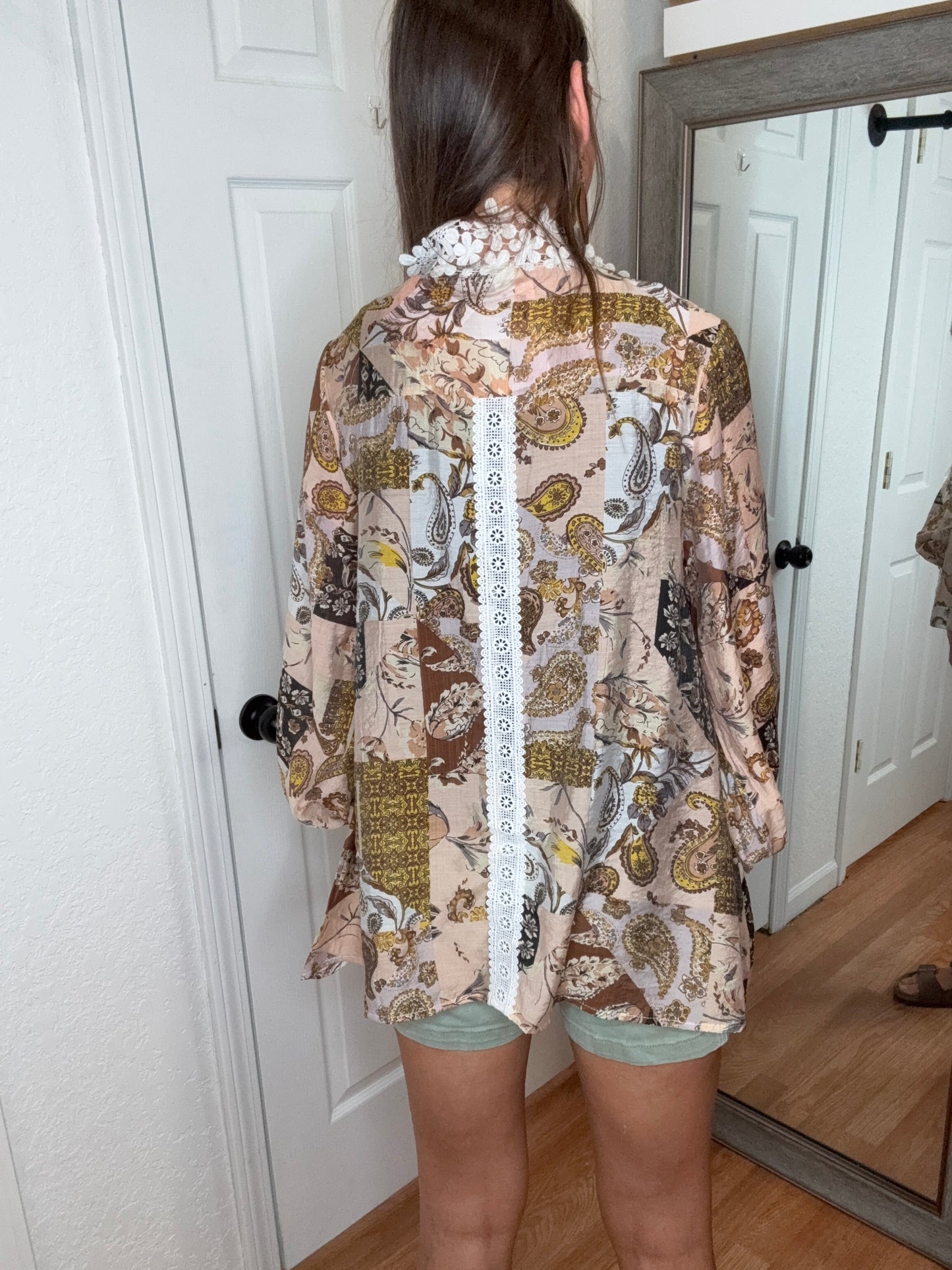 RIVER LONG SLEEVE CHIFFON TOP - POL