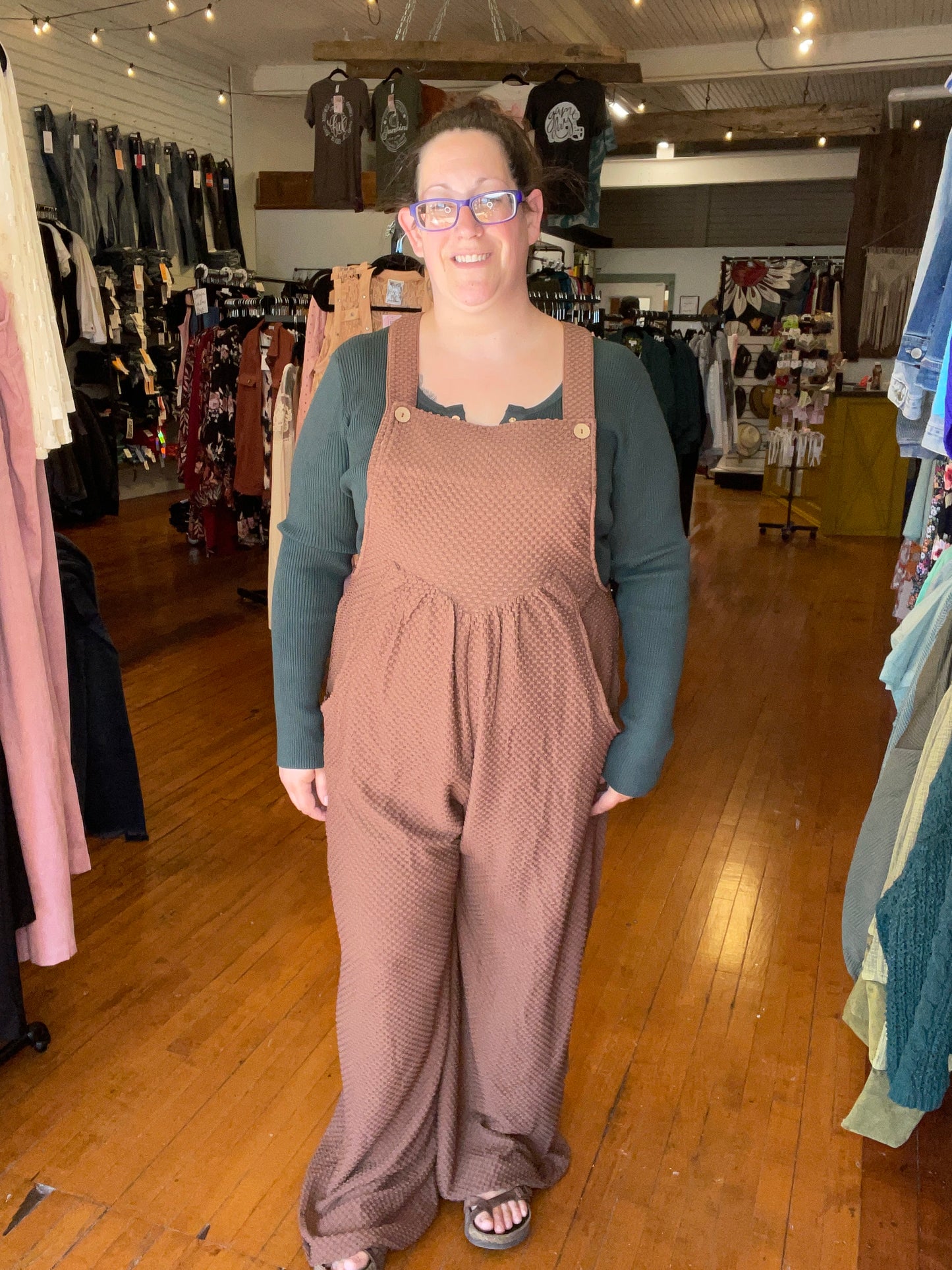 Emma Overalls - Chocolate
