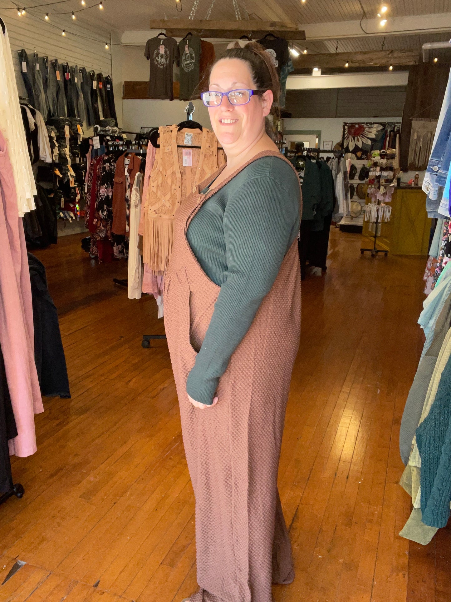 Emma Overalls - Chocolate