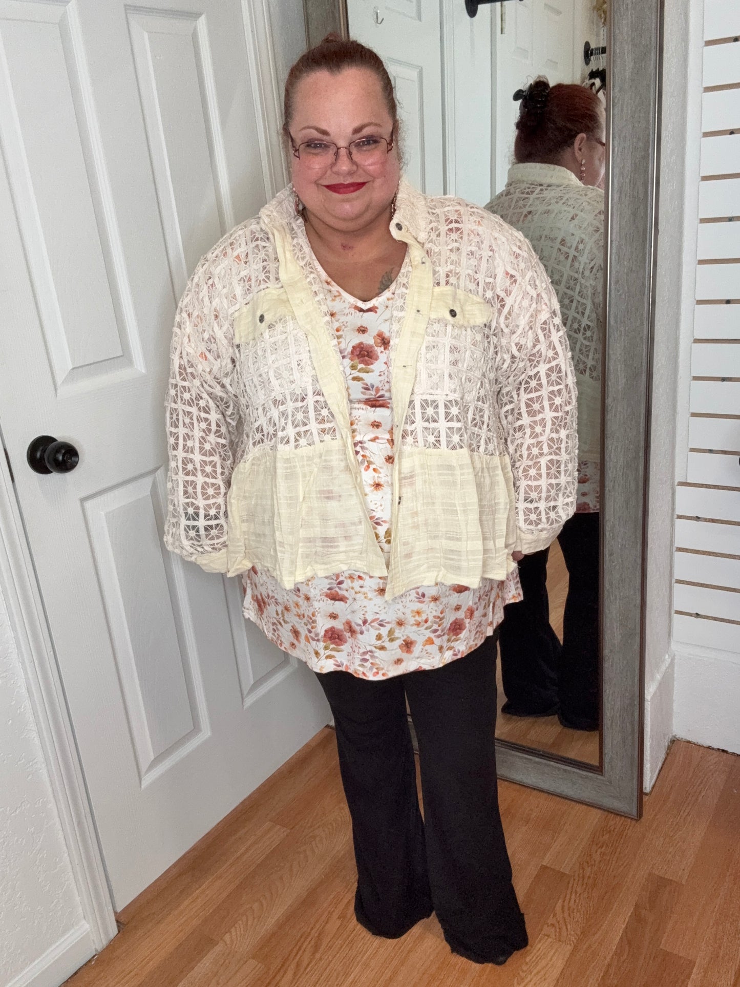 CALISSA BUTTON DOWN LONG SLEEVE TOP - POL