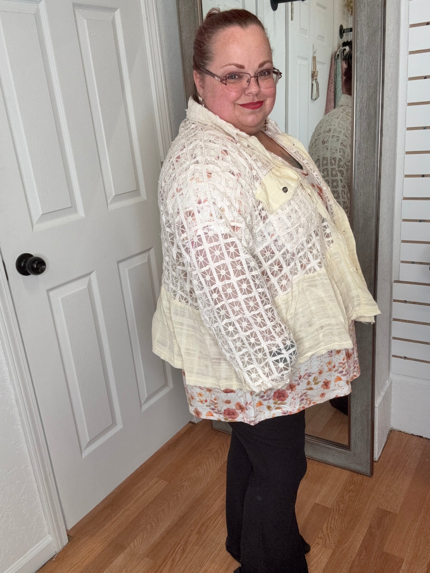 CALISSA BUTTON DOWN LONG SLEEVE TOP - POL