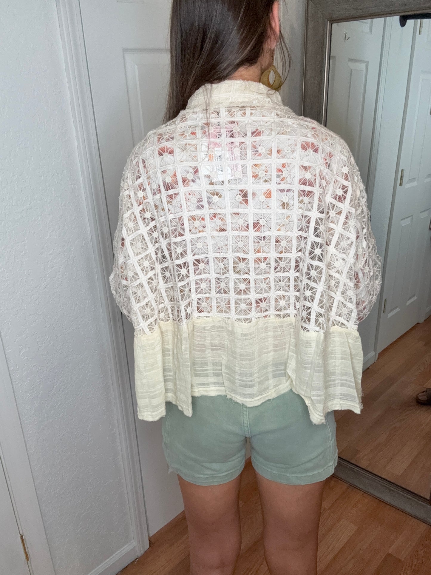 CALISSA BUTTON DOWN LONG SLEEVE TOP - POL