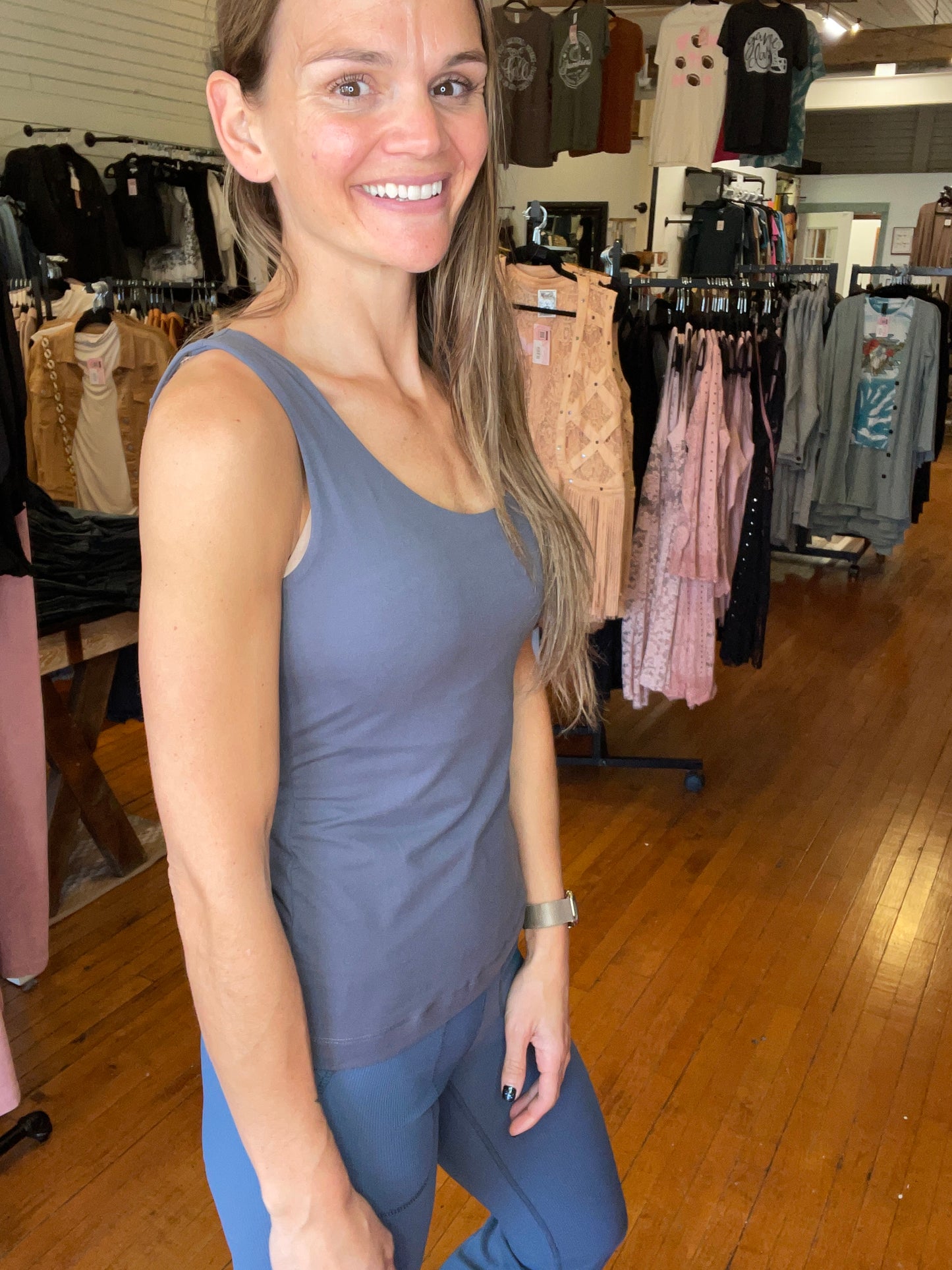 BUTTER TANK TOP - TITANIUM - RAE MODE